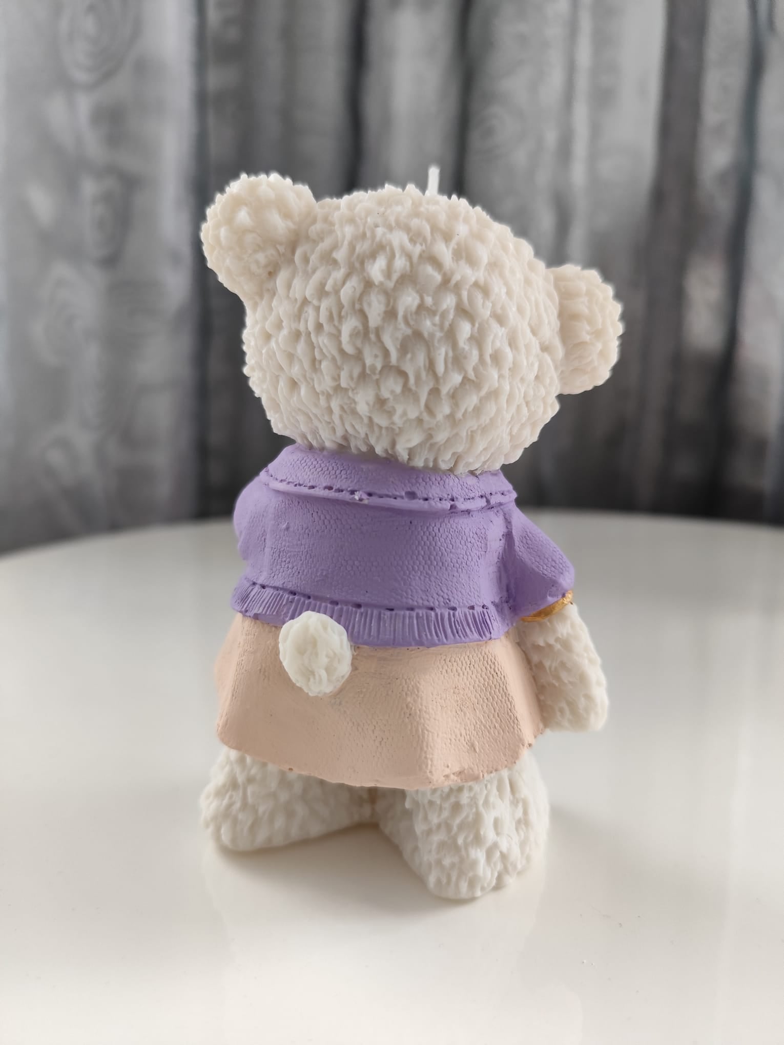Candle Teddy bear, girl big NH - Sójové svíčky | Nika's Home