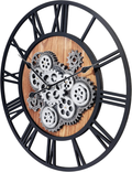 Nástěnné hodiny Steampunk – Černo-stříberné 58 cm | Vintage Industrial | Nika's Home