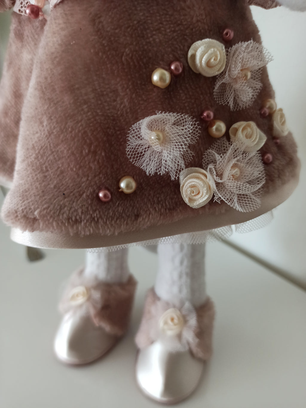 Nikaska Kočička Růžová – Ručně vyrobená panenka | 39 cm | Nika's Home