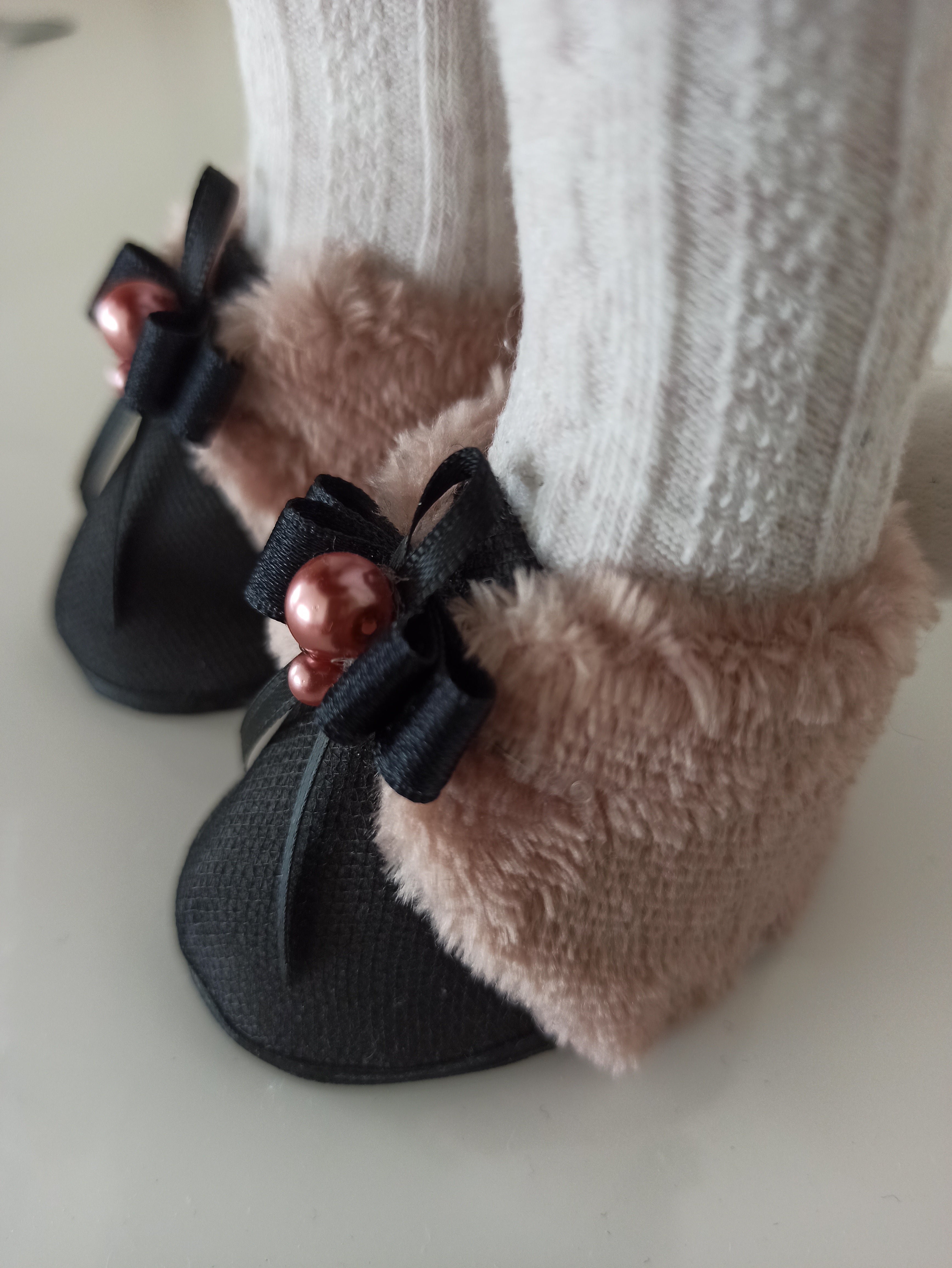 Nikaska Kočička Černo-Růžová – Ručně vyrobená panenka | 39 cm | Nika's Home