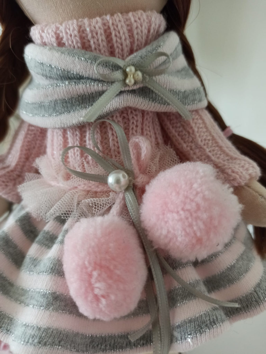 Nikaska Růžová – Ručně vyrobená panenka | 26 cm | Nika's Home