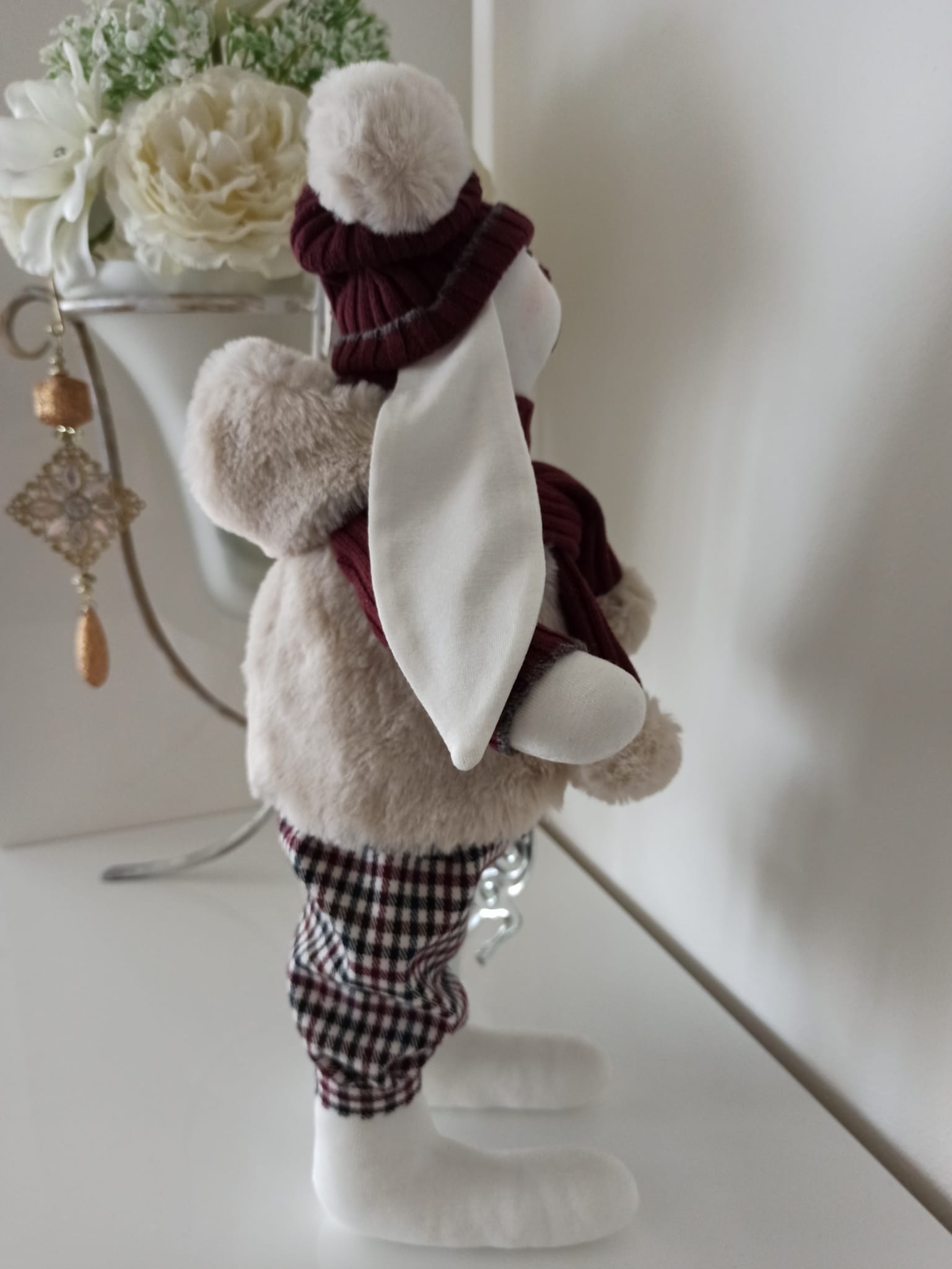 Nikaska Rabbit Bordo – Sada | Dekorativní Panenka 39 cm | Nika's Home