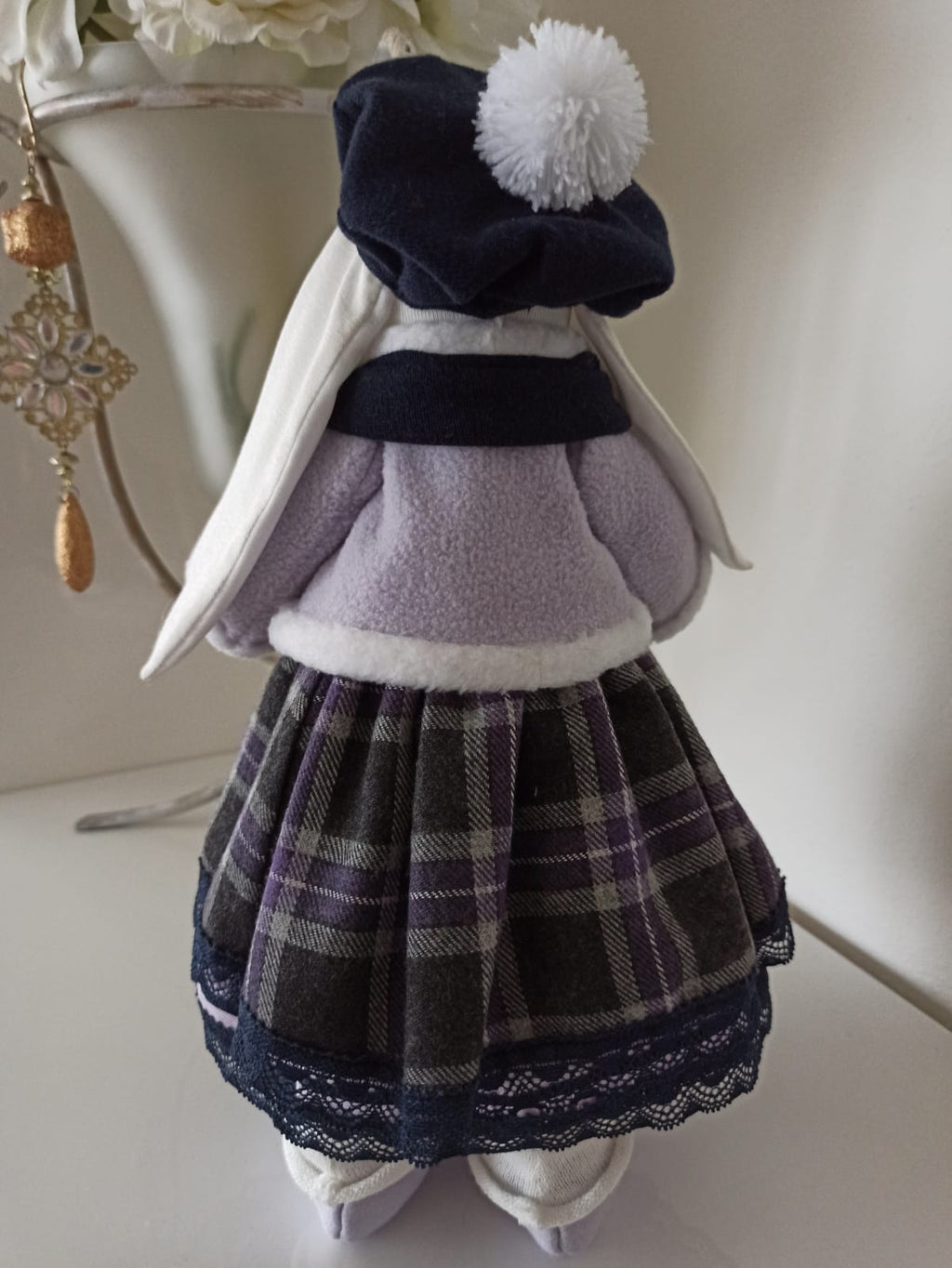 Nikaska Rabbit Purple – Sada | Fialová Dekorativní Panenka 35 cm | Nika's Home