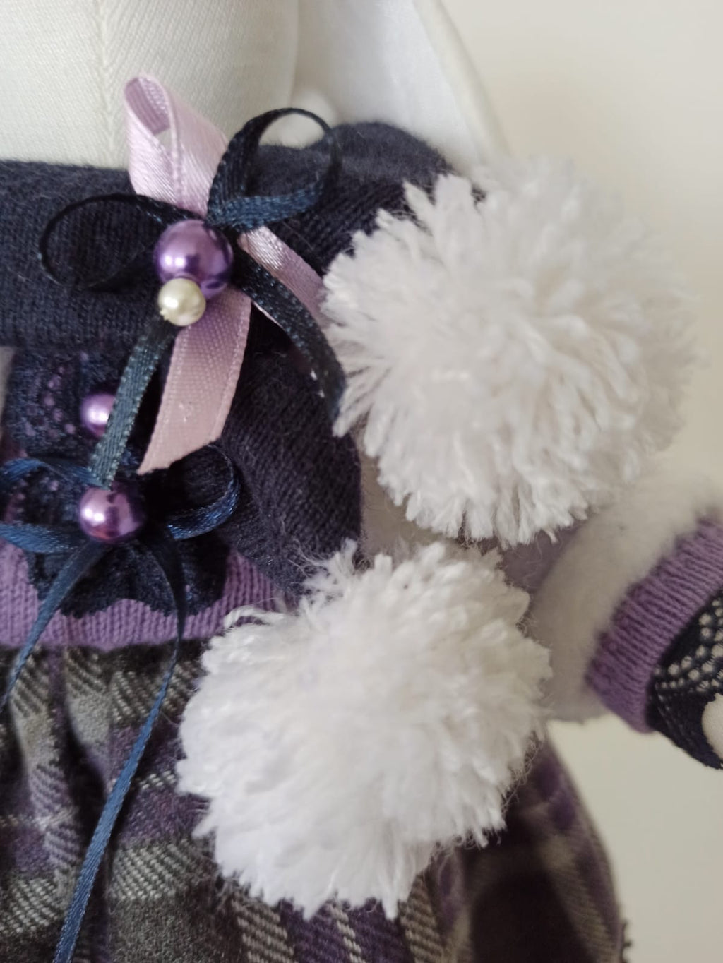 Nikaska Rabbit Purple – Sada | Fialová Dekorativní Panenka 35 cm | Nika's Home