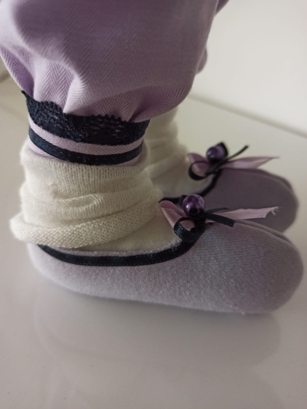 Nikaska Rabbit Purple – Sada | Fialová Dekorativní Panenka 35 cm | Nika's Home