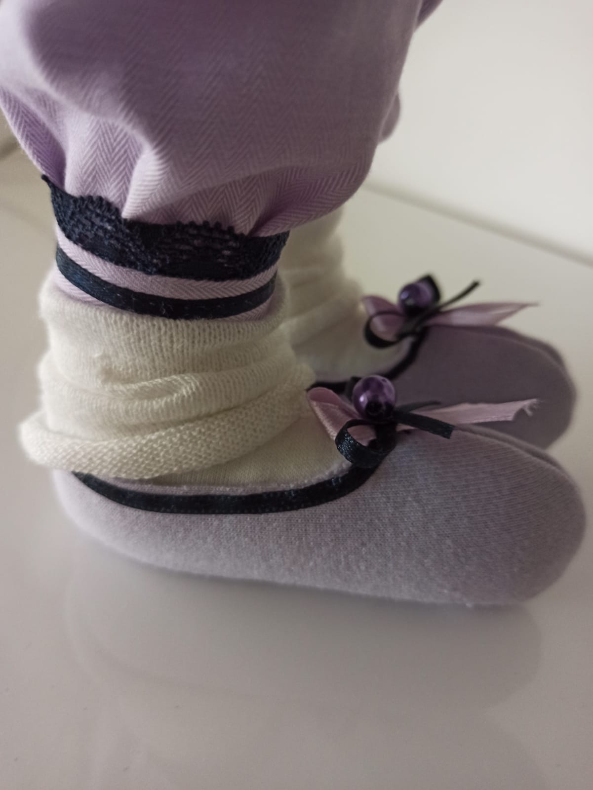Nikaska Rabbit Purple – Sada | Fialová Dekorativní Panenka 35 cm | Nika's Home