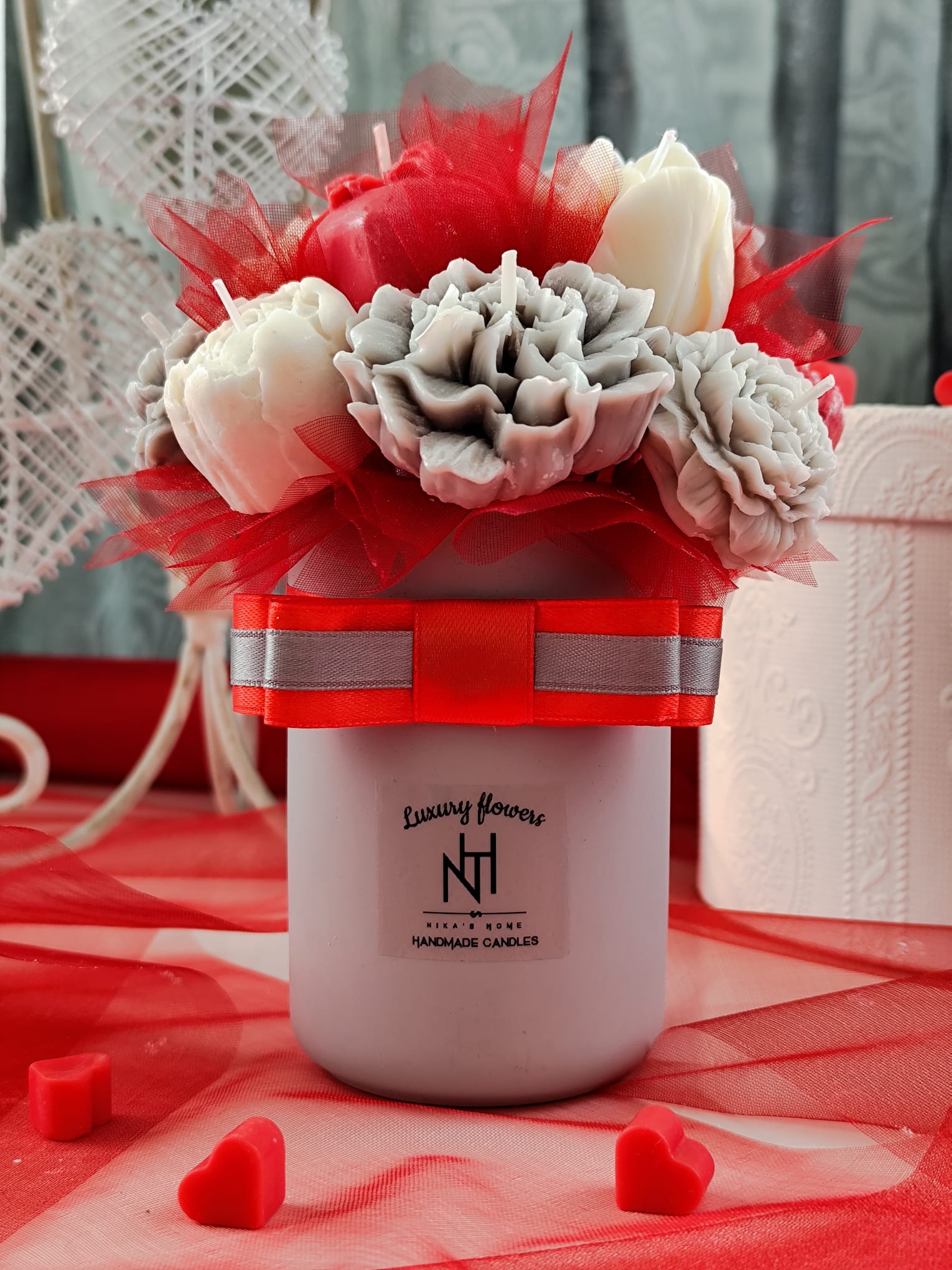 Luxury Flower Bouquet NH 2 - Luxusní sójové svíčky | Nika's Home