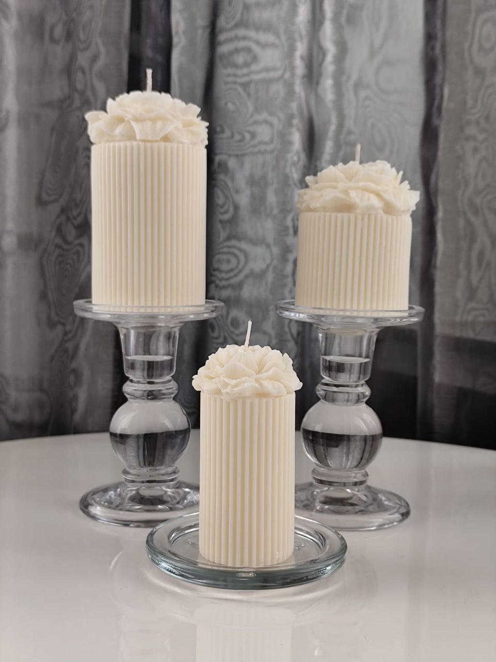 Candle Fusion Style Peony NH 6 - Sójové svíčky, sada 3 ks | Nika's Home