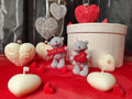 Teddy bear - I Love You NH – Sójové svíčky, sada 2 ks | Nika's Home